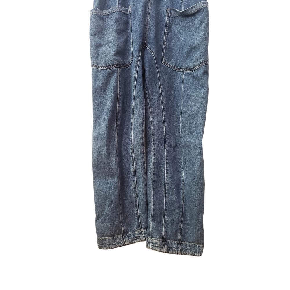 Free People High Roller Denim Jumpsuit Size Extra Small - Picture 3 of 9